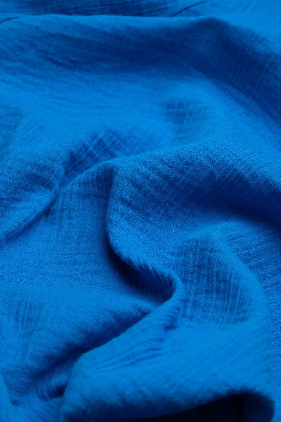Weird Fish Tunics|Tops & T-Shirts|Adalia Organic Cotton Embroidered Double Cloth Blouse Adriatic Blue
