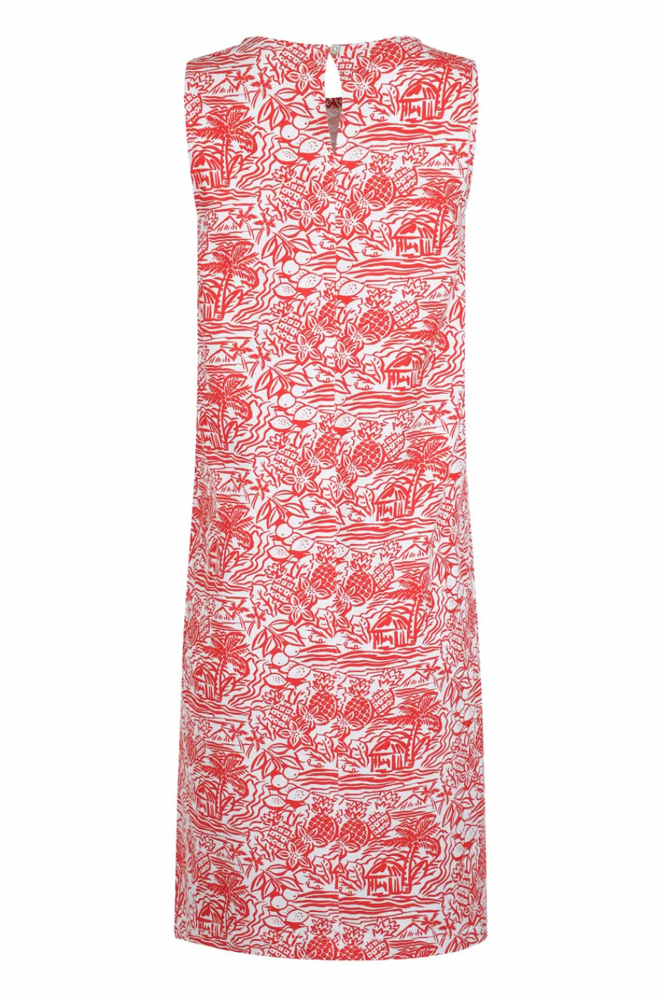Weird Fish Dresses|Adenea Organic Cotton Jersey Shift Dress Rich Red
