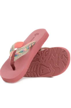 Weird Fish Flipflops And Footwear|Flipflops And Footwear|Adila Braided Flip Flops Desert Rose