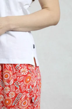 Weird Fish Tunics|Tops & T-Shirts|Ainey Broidery Pocket Vest White