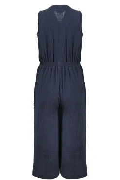 Weird Fish Dresses|Leggings|Alani Organic Cotton Double Cloth Jumpsuit Navy