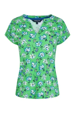 Weird Fish Tunics|Tops & T-Shirts|Alia Organic Cotton Printed Jersey Top Peapod