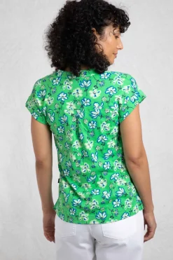 Weird Fish Tunics|Tops & T-Shirts|Alia Organic Cotton Printed Jersey Top Peapod