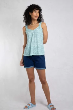 Weird Fish Tunics|Tops & T-Shirts|Aliana Burnout Vest Aqua Marine