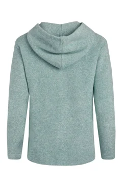 Weird Fish Fleece|Sweatshirts & Hoodies|Alisa Eco 1/4 Zip Snow Marl Fleece Hoodie Mineral Blue