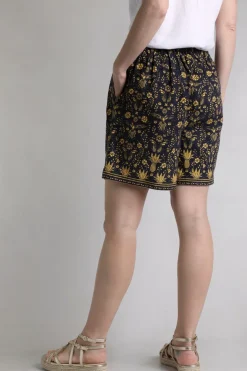 Weird Fish Shorts|Linen|Aloha Linen Rich Printed Shorts Ink