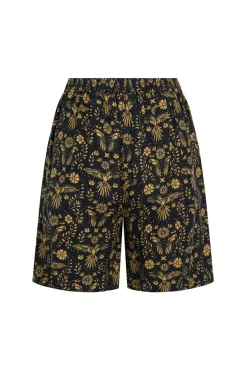 Weird Fish Shorts|Linen|Aloha Linen Rich Printed Shorts Ink