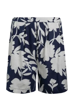 Weird Fish Shorts|Aloha Linen Rich Printed Shorts Nightshade