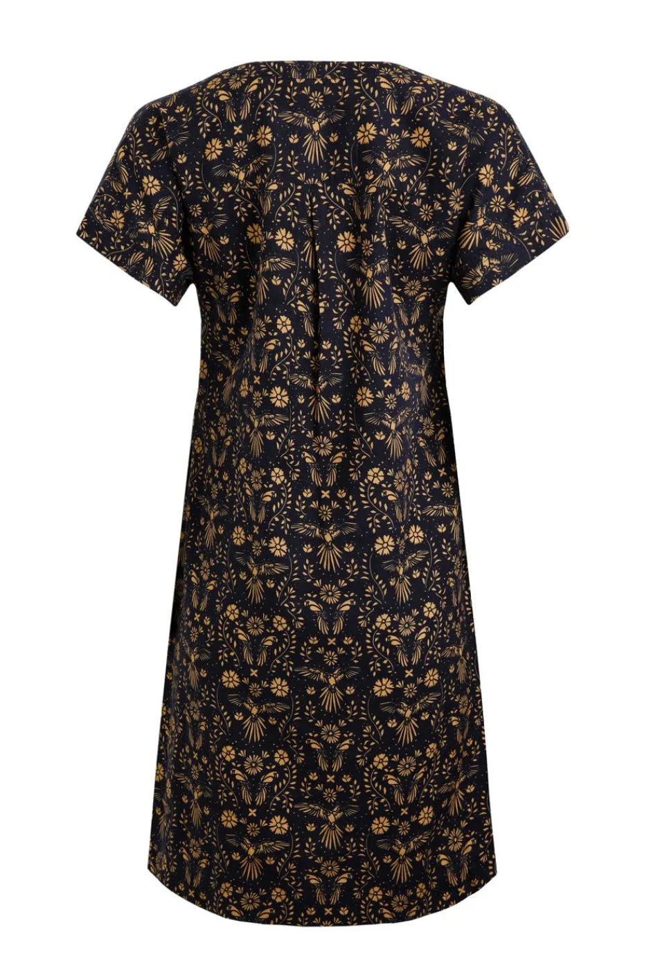 Weird Fish Dresses|Linen|Althea Linen Rich Printed Dress Ink