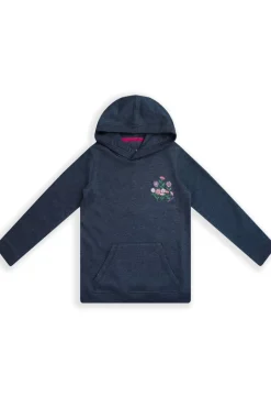 Weird Fish Kids Fleece & Hoodies|Amber Girls Graphic Hoodie Navy