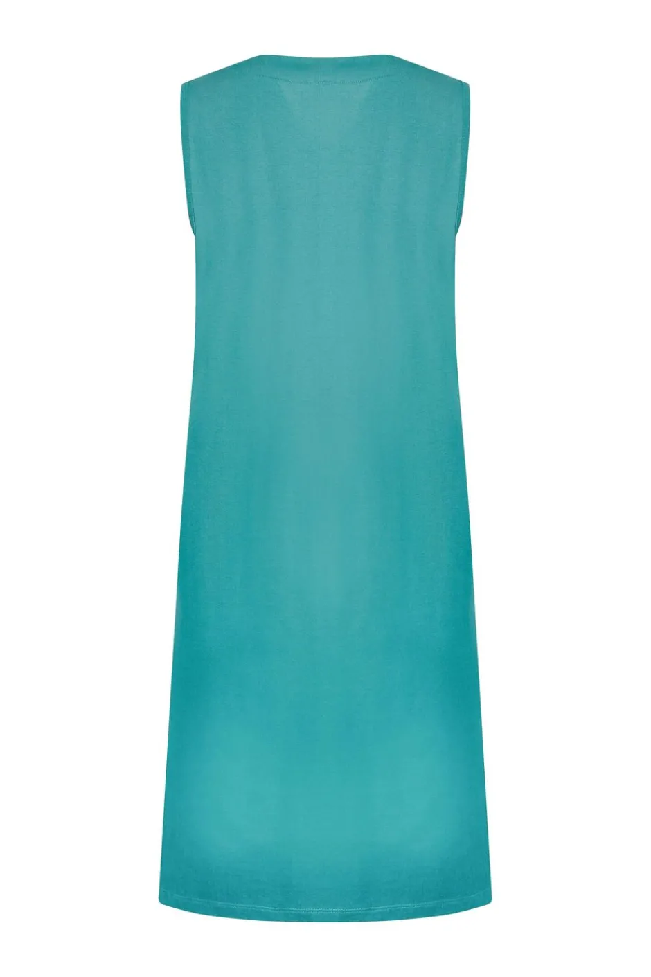 Weird Fish Dresses|Anaya Organic Cotton Embroidered Jersey Shift Dress Viridis