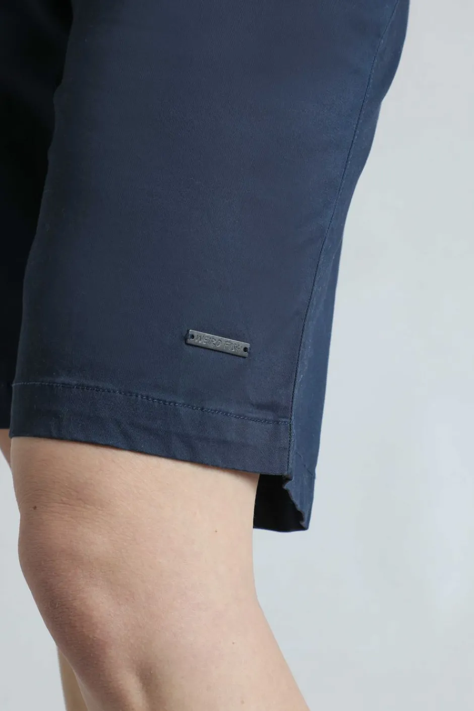 Weird Fish Shorts|Annalise Knee Length Chino Shorts Navy