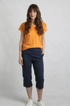 Weird Fish Shorts|Leggings|Anyar 3/4 Length Ripstop Trousers Navy