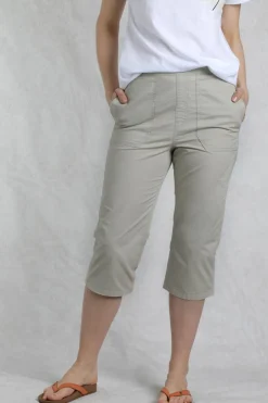 Weird Fish Shorts|Leggings|Anyar 3/4 Length Ripstop Trousers Oyster