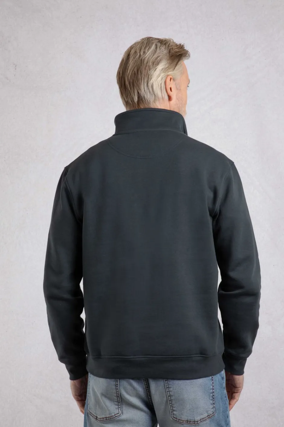 Weird Fish Sweatshirts & Hoodies|Archer Eco WF Branded 1/4 Zip Sweatshirt Navy
