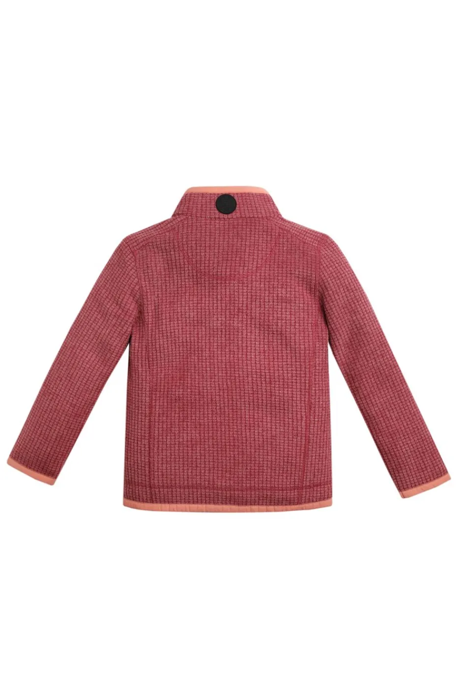 Weird Fish Kids Fleece & Hoodies|Archie Unisex Kids Eco 1/4 Zip Grid Fleece Rich Red