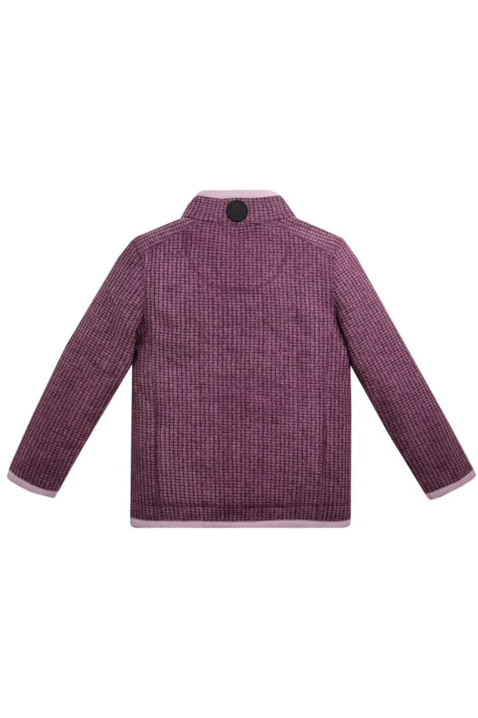 Weird Fish Kids Fleece & Hoodies|Archie Unisex Kids Eco 1/4 Zip Grid Fleece Dark Violet