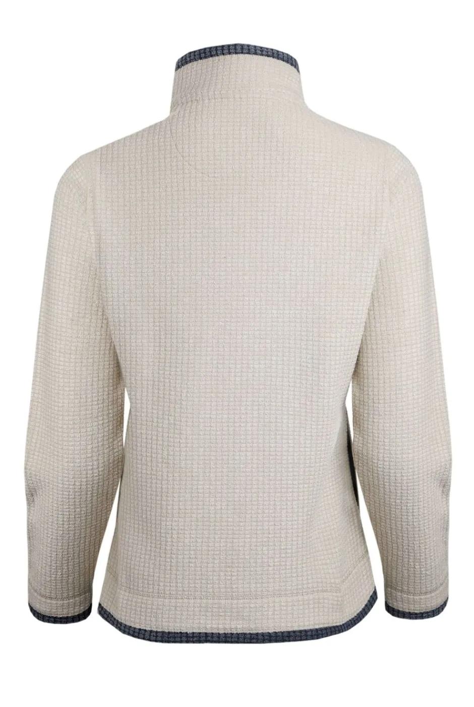 Weird Fish Fleece|Ariana Eco Full Zip Grid Fleece Ecru