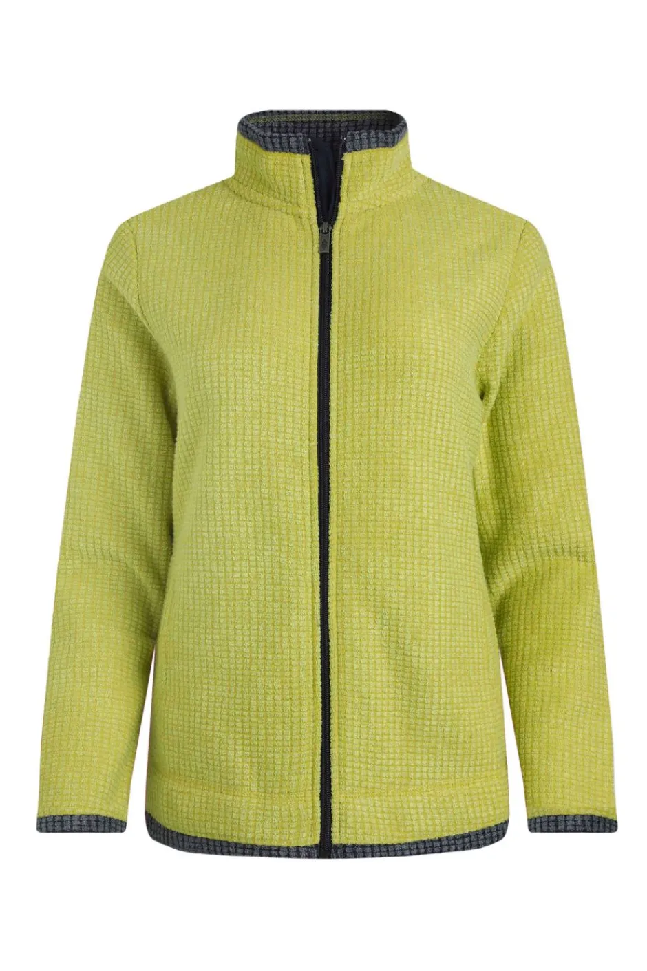 Weird Fish Fleece|Ariana Eco Full Zip Grid Fleece Tarragon