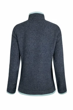 Weird Fish Fleece|Ariana Eco Full Zip Grid Fleece Rich Navy
