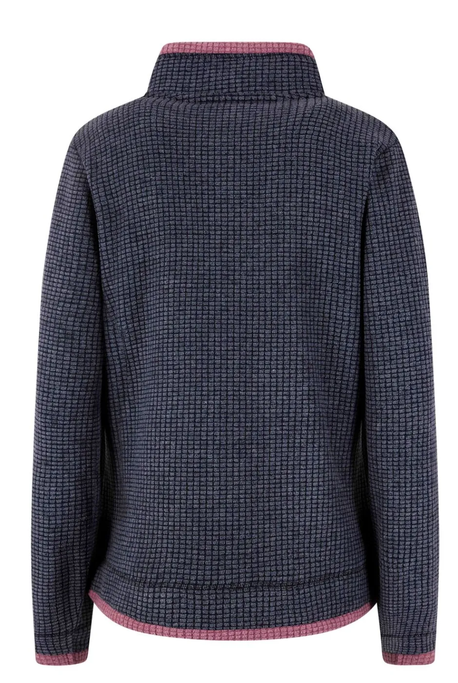 Weird Fish Fleece|Ariana Eco Full Zip Grid Fleece Navy