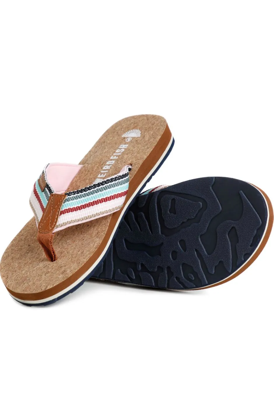 Weird Fish Flipflops And Footwear|Flipflops And Footwear|Arundel Cork Flip Flops Aqua Marine