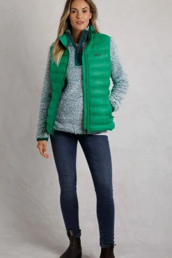 Weird Fish Coats, Jackets And Gilets|Atissa Lightweight Padded Gilet Evergreen