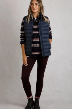 Weird Fish Coats, Jackets And Gilets|Atissa Lightweight Padded Gilet Navy