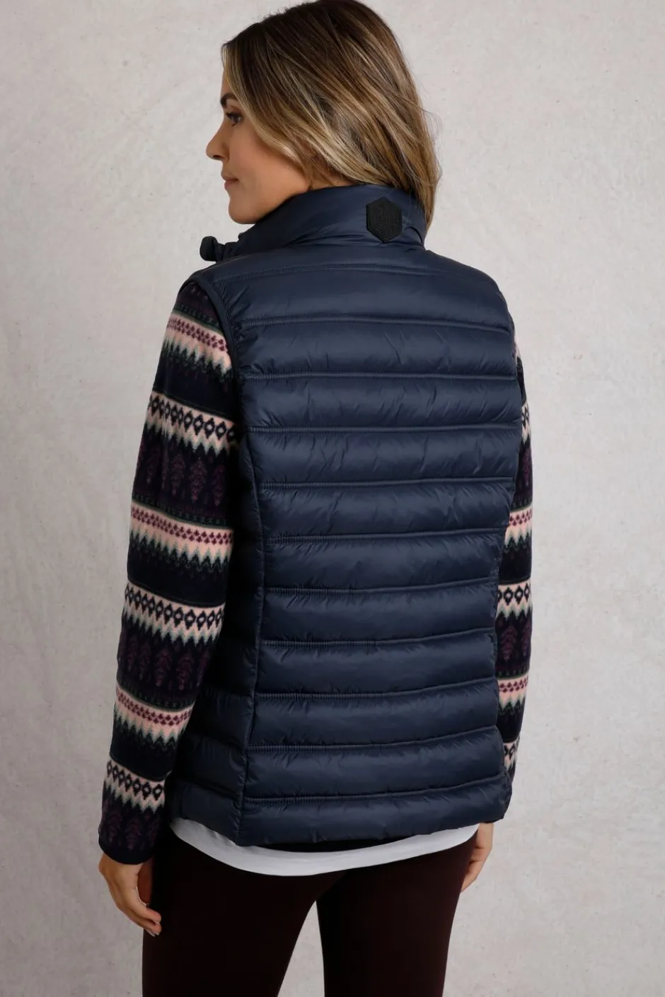 Weird Fish Coats, Jackets And Gilets|Atissa Lightweight Padded Gilet Navy