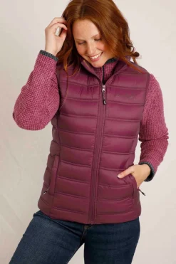 Weird Fish Coats, Jackets And Gilets|Atissa Lightweight Padded Gilet Mulberry