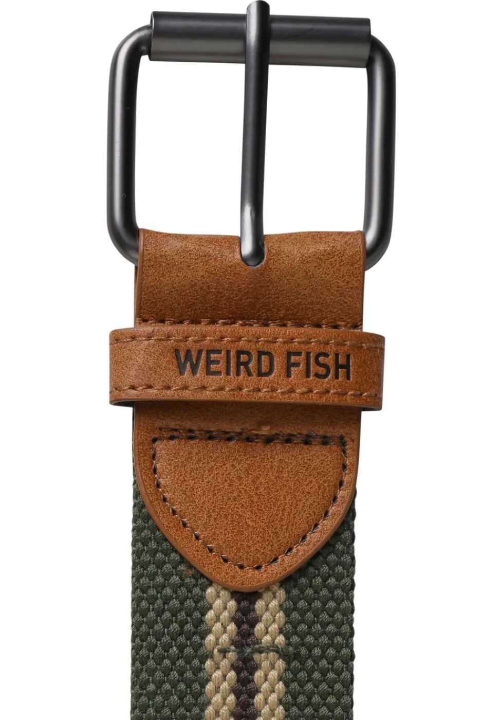 Weird Fish Caps & Scarves|Scarves & Caps|Austin Woven Belt Dark Olive