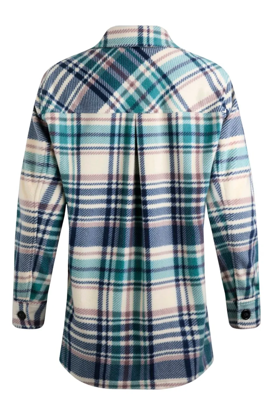 Weird Fish Shirts|Coats, Jackets And Gilets|Autumn Oversized Check Fleece Shacket Dark Jade