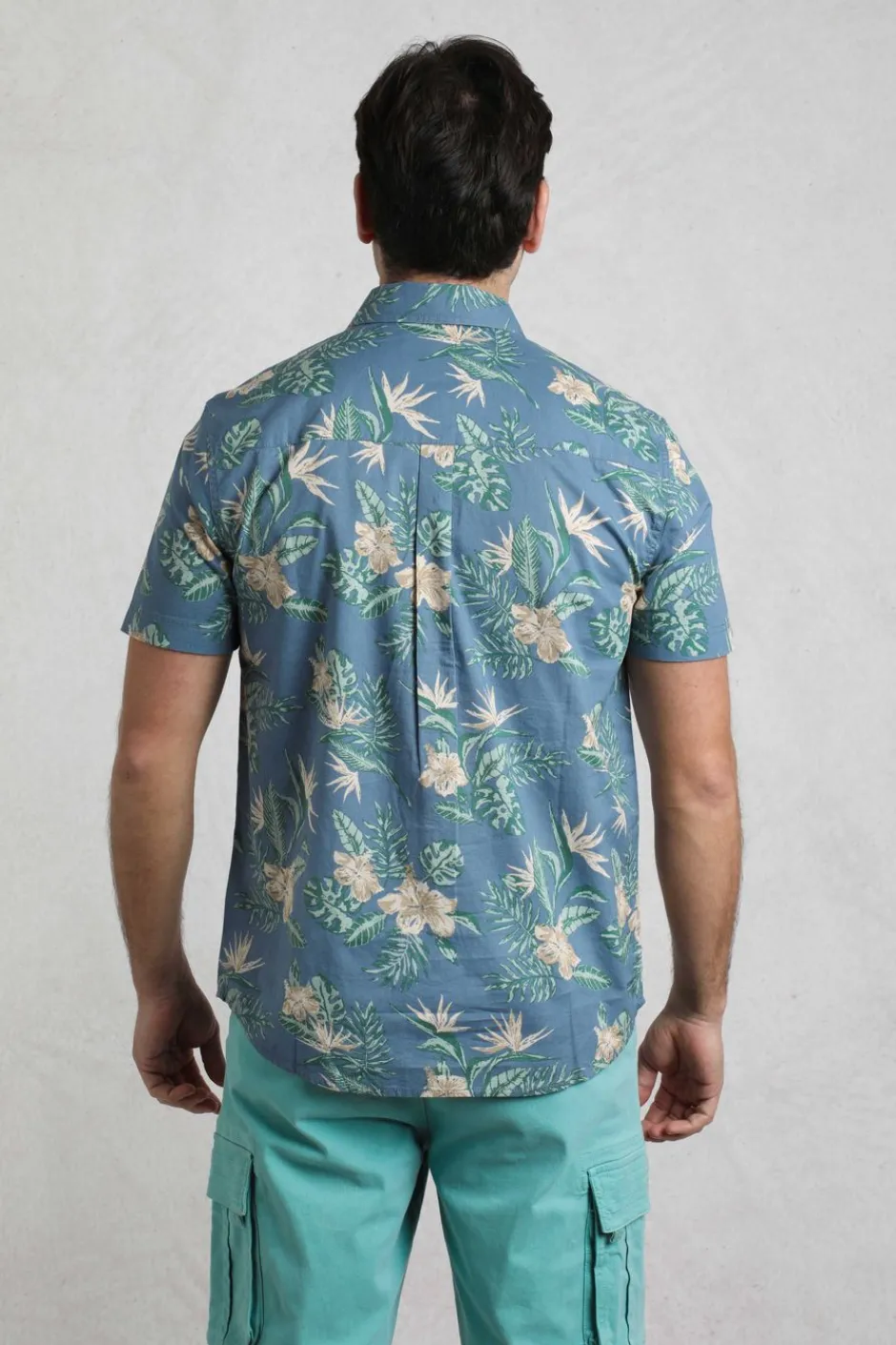 Weird Fish Shirts|Avondale Short Sleeve Printed Shirt Blue Mirage