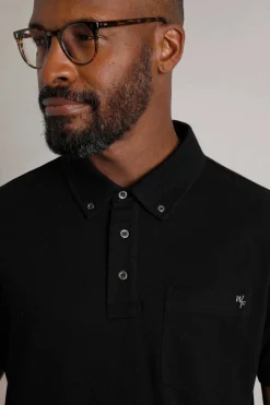 Weird Fish Polo & Rugby Shirts|Beacon Pique Polo Black