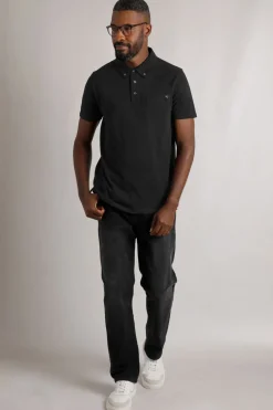 Weird Fish Polo & Rugby Shirts|Beacon Pique Polo Black