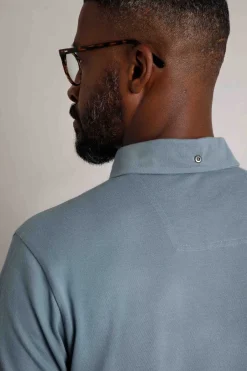 Weird Fish Polo & Rugby Shirts|Beacon Pique Polo Blue Mirage