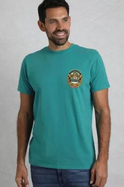Weird Fish T-Shirts|Beer Guzzling Back Print Artist T-Shirt Viridis
