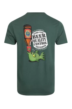 Weird Fish T-Shirts|Beer Offisher Back Print Artist T-Shirt Dusky Green