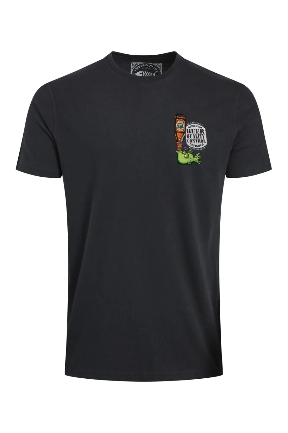 Weird Fish T-Shirts|Beer Offisher Back Print Artist T-Shirt Navy