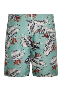 Weird Fish Shorts|Belukha Printed Swim Shorts Mineral Blue