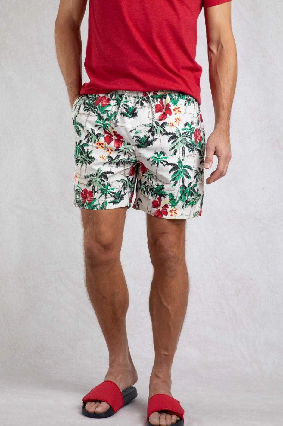 Weird Fish Shorts|Swimshorts & Changing Robes|Belukha Printed Swim Shorts Peapod