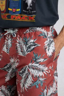Weird Fish Shorts|Swimshorts & Changing Robes|Belukha Printed Swim Shorts Paprika