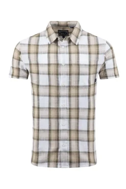 Weird Fish Shirts|Benjamin Textured Check Shirt Stone