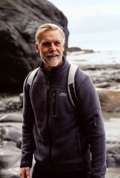 Weird Fish Sweatshirts & Hoodies|Berhan Full Zip Lined Eco Macaroni Navy