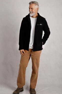 Weird Fish Sweatshirts & Hoodies|Berhan Full Zip Lined Eco Macaroni Black