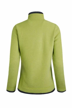 Weird Fish Fleece|Beye Eco 1/4 Zip Grid Fleece Tarragon