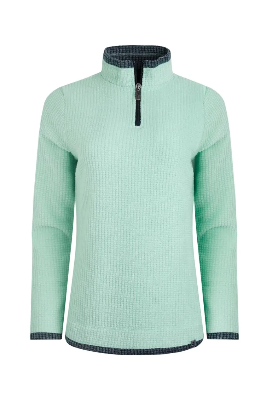Weird Fish Fleece|Beye Eco 1/4 Zip Grid Fleece Seaspray