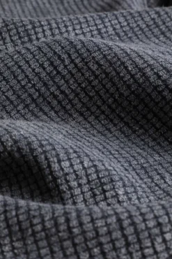 Weird Fish Fleece|Beye Eco 1/4 Zip Grid Fleece Navy