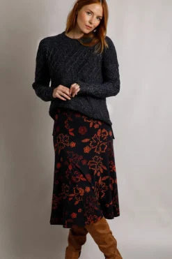 Weird Fish Jumpers & Cardigans|Knitwear|Beyonne Eco Mixed Stitch Jumper Navy