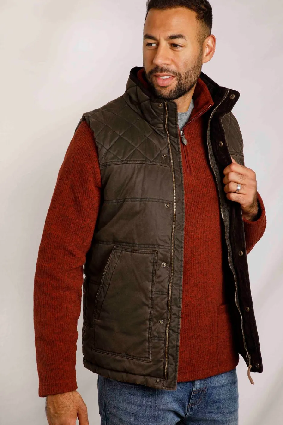 Weird Fish Coats, Jackets And Gilets|Blayney Gilet Bark